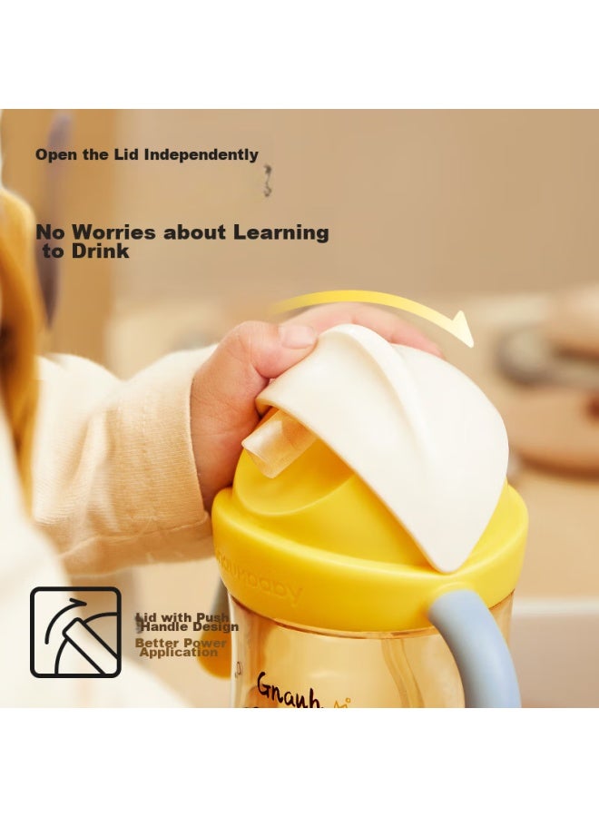 Imperial Pet Huangchong Xingqiu Learning Cup For Children Over One Year Old, Straw Cup, Kindergarten Direct Drinking Milk Bottle, Baby Water Cup, Yellow, 330ml - Image 2