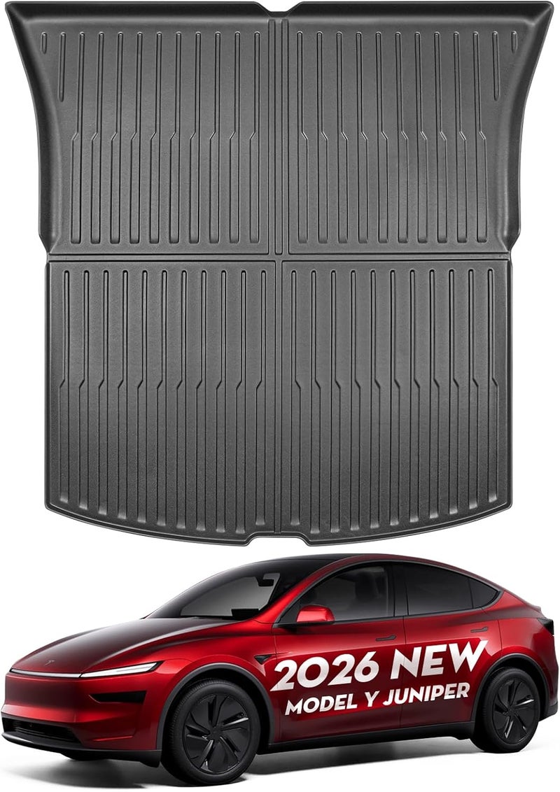 KUNIST for Tesla Model Y Juniper Trunk Mat,All Weather Heavy Duty Floor Mats Waterproof Rear Cargo Liner Custom Fit Tesla New Model Y Juniper 2025-2026 Accessories - Image 1