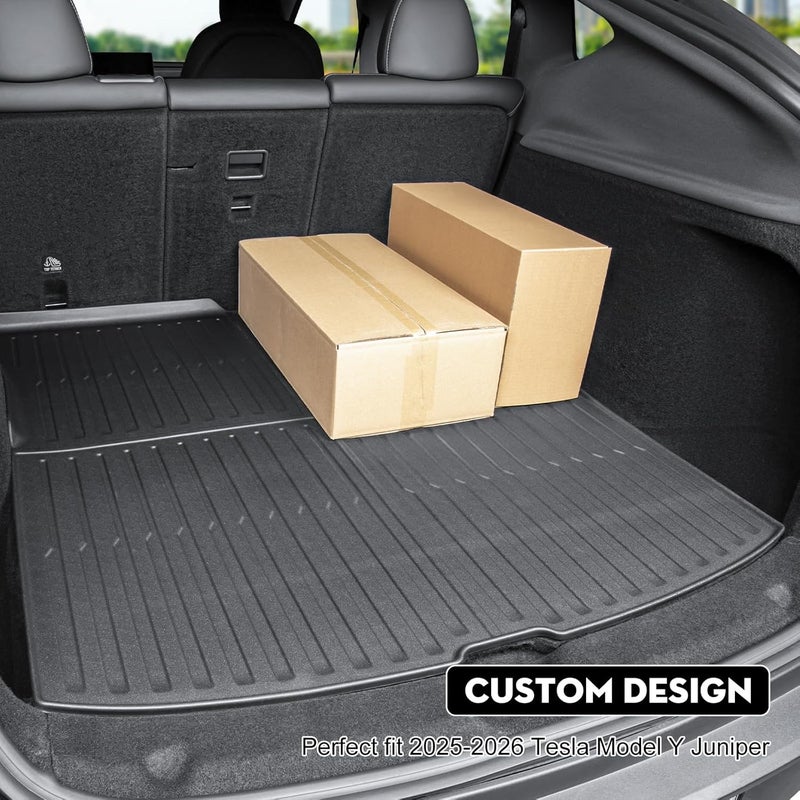 KUNIST for Tesla Model Y Juniper Trunk Mat,All Weather Heavy Duty Floor Mats Waterproof Rear Cargo Liner Custom Fit Tesla New Model Y Juniper 2025-2026 Accessories - Image 3