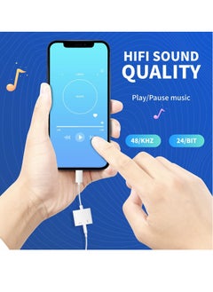 Generic USB C 3.5mm Headphone Adapter Charger AUX to Headphone Converter Compatible with MacBook Pro iPad Huawei Mate 30 Samsung S10_ OnePlus 7 Pixel 4X. White  - Image 4