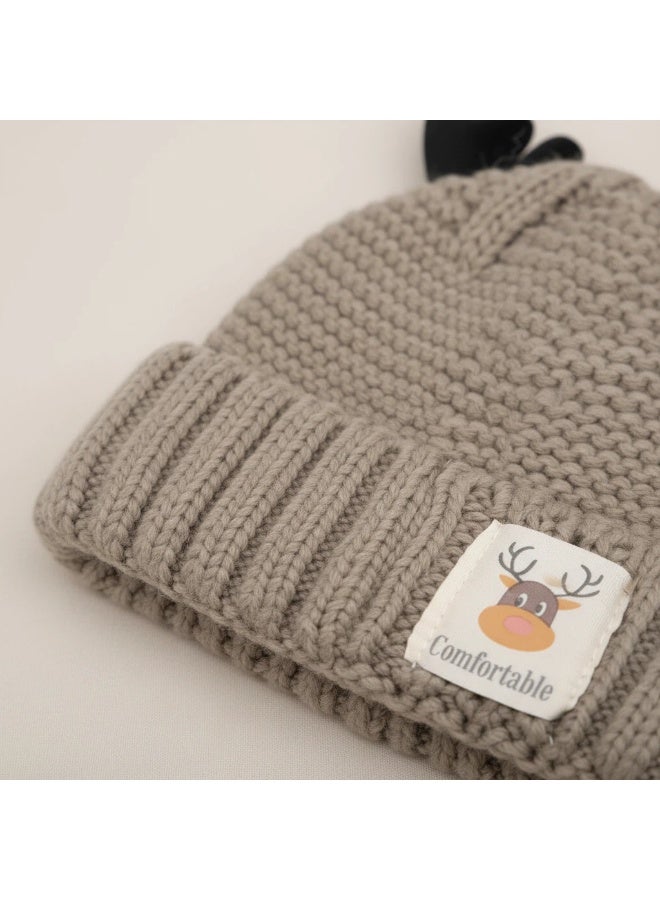 Y&D قبعة رنة لطيفة شتوية دافئة محبوكة للأطفال - Image 3