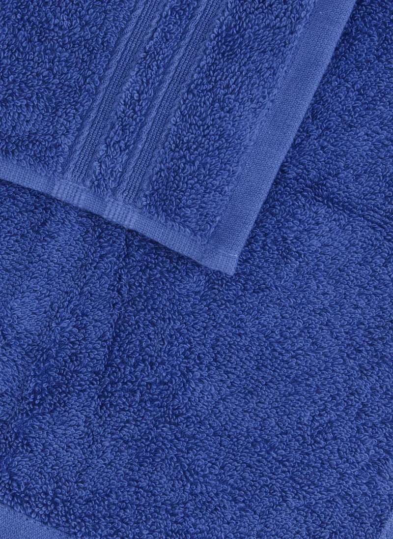 Matalan 4 Pack Royal Blue 100% Egyptian Cotton Face Cloths