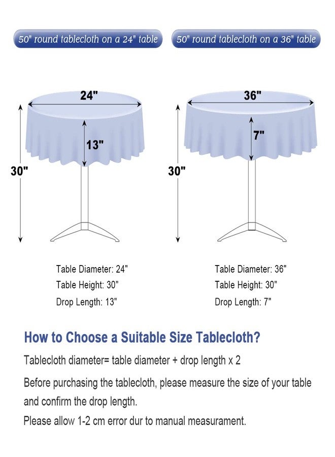 SquarePie Sequin Tablecloth Round Silver 50 Inch Sparkly Table Linen for Wedding Birthday Party - Image 5
