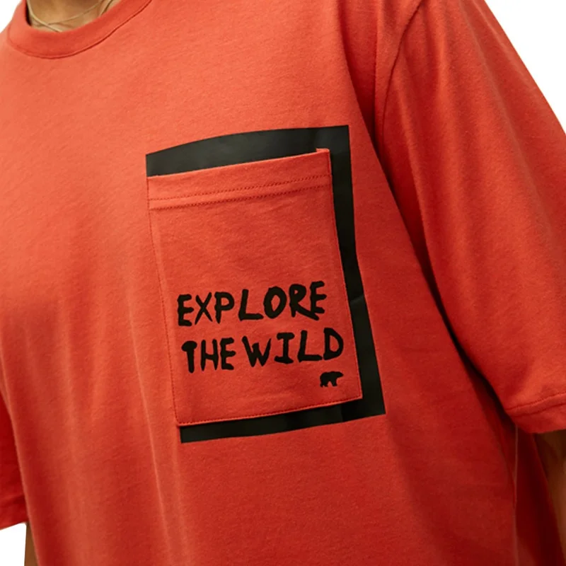 Bad Bear EXPLORE T-SHIRT Orange Men's T-Shirt 22.01.07.044-C109