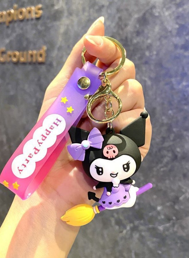 Broom Soft-gel Keychain Doll Bag Pendant - Image 1