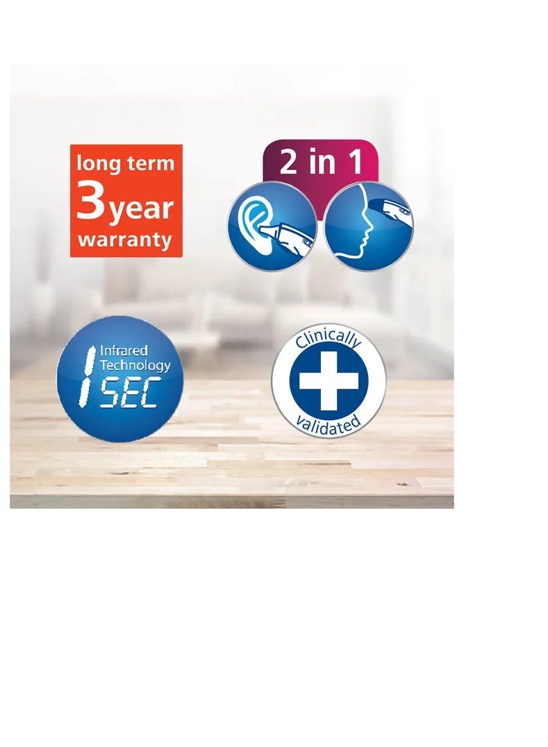 Veroval مجموعة مقياس حرارة الأذن والجبهة VEROVAL - Image 3