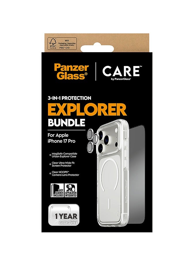PanzerGlass CARE Protection Package 3-in-1 Explorer iPhone 17 Pro - Clear - Image 4