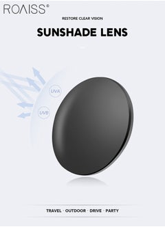 roaiss Polarized Sunglasses for Men Women, UV400 Protection Sun Glasses with Sporty Style, Fashion Anti-glare Sun Shades for Shopping Party Travel with Glasses Case, 54mm, Black  - Image 5