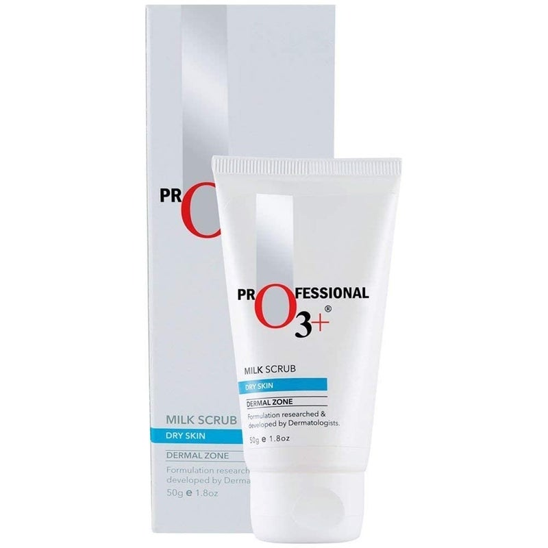 O3 Milk Scrub Enriched with Macadamia Nuts Extracts for Clean Bright Complexion O3 ALPHA MEN Acno DTAN Scrub With Hyaluronic Mint 50g - Image 2