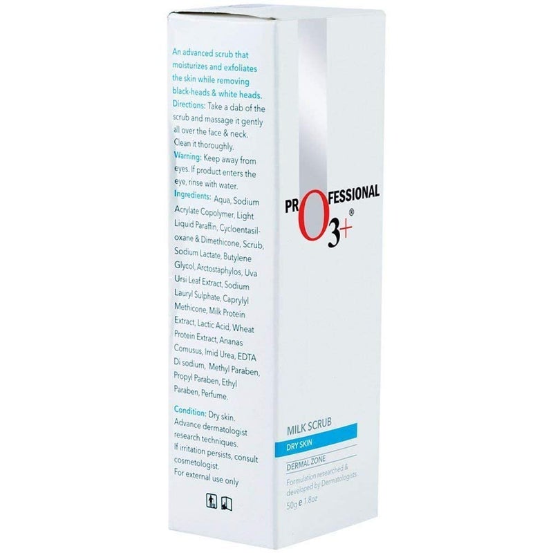 O3 Milk Scrub Enriched with Macadamia Nuts Extracts for Clean Bright Complexion O3 ALPHA MEN Acno DTAN Scrub With Hyaluronic Mint 50g - Image 4