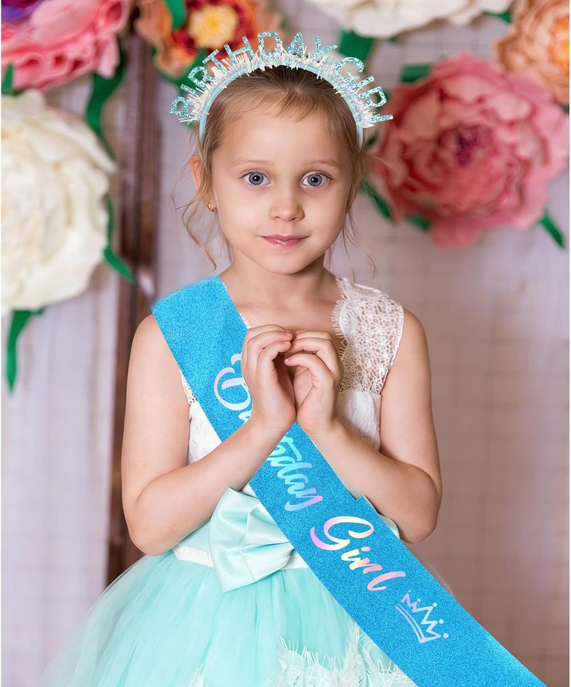 CIEHER Birthday Girl Headband Birthday Crown for Women Girls - Image 2