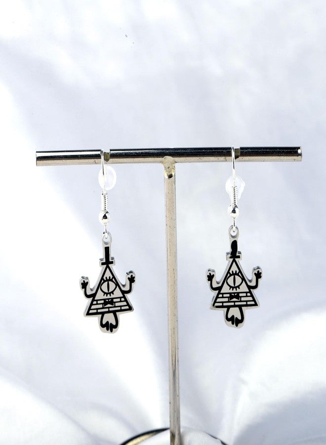 WUSUANED Funny Bill Earrings Cartoon Demon Jewelry Cartoon TV Inspired Gift Bill Fans Gift - Image 5