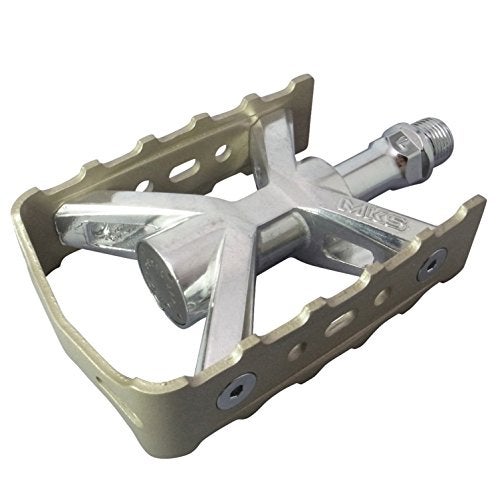 MKS (Mikashima Seisakusho) Esprit Bicycle Pedal, Titanium Color - Image 1