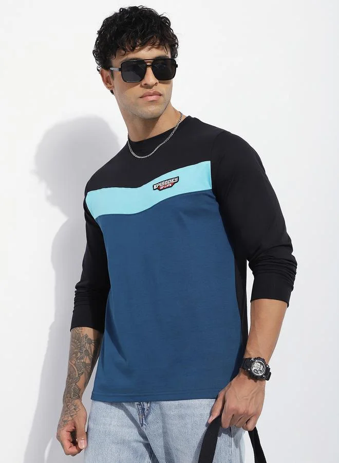 ديلينجر تيشيرت بألواح وقصة عادية للرجال