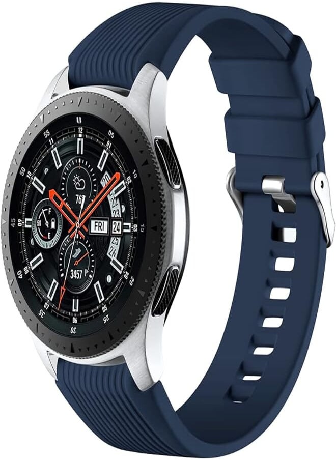 Mastten Mastten 22mm Silicone Strap Compatible with Samsung Galaxy Watch 46mm/Galaxy Watch 3 45mm/Gear S3 Frontier/Huawei GT2, Soft Silicone Sport Band for Men Women 