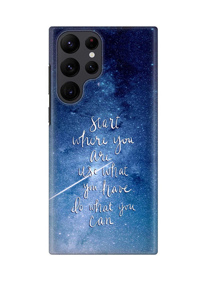 Stylizedd Case for Samsung Galaxy S22 Ultra 5G Snap Case Slim Snap Classic Series Shield Matte Finish Print - Start, Use, Do - Image 1