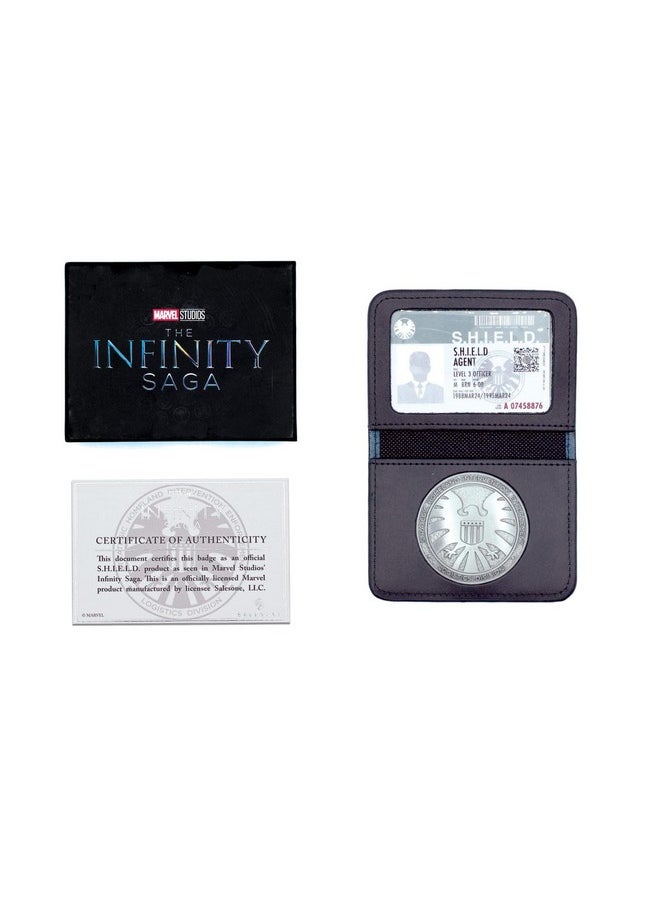 Marvel Agents Of S.H.I.E.L.D. Badge Id Card Replica Set Exclusive | Marvel Studios Collectible 4-Inch Black Leather Wallet | Superhero Comic Book Accessories - pzsku/ZD84C1CCCF271EF12BBCFZ/45/_/1731922192/c200396e-b6f0-4179-a35a-438ddcd90007