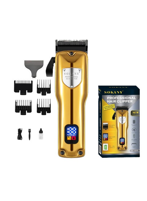 ماكينة حلاقة SK-16049 الإحترافيه بسرعتين تيربو و 4 أمشاط و ذراع تحكم فى الشفرات تعمل حتي 180 دقيقة متواصلين