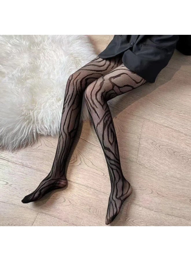 Black lace stockings, fishnet tights, a gift for her - Image 1