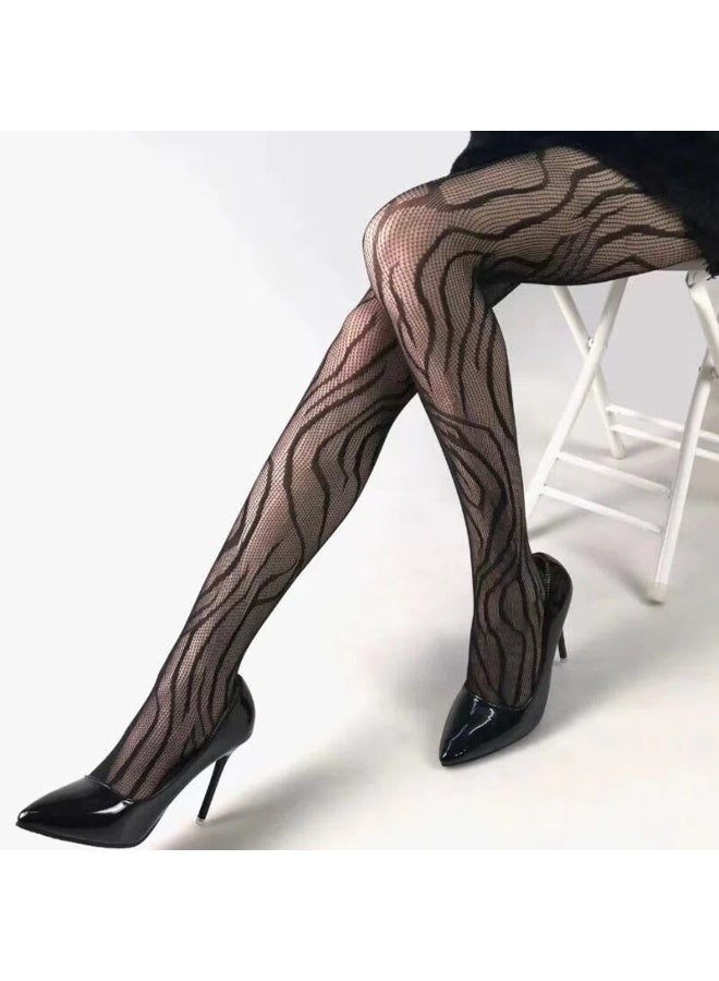 Black lace stockings, fishnet tights, a gift for her - Image 3