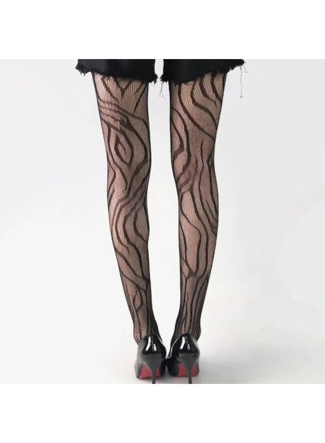 Black lace stockings, fishnet tights, a gift for her - Image 4