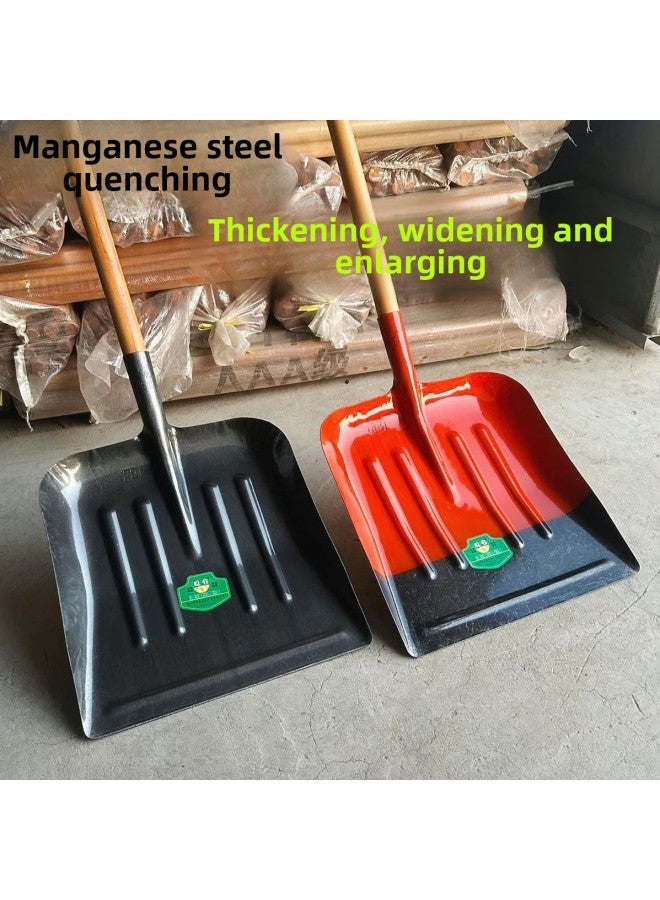 Manganese Steel Extra Large Cow Dung Shovel Widened Thickened Flat Head Agricultural Shovel Special Artifact For Dung Clearing Farms-Specifications:Manganese Steel Thickened 39x50 (extra Large Color)  - Image 4