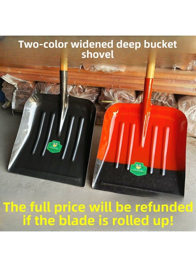 Manganese Steel Extra Large Cow Dung Shovel Widened Thickened Flat Head Agricultural Shovel Special Artifact For Dung Clearing Farms-Specifications:Manganese Steel Thickened 39x50 (extra Large Color)  - Image 3