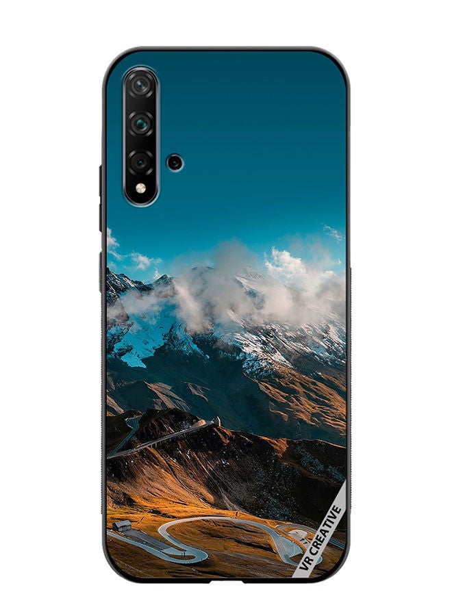 VR CREATIVE Protective Case Cover For Huawei Nova 5T Road And Mountains Design Multicolour - Image 1