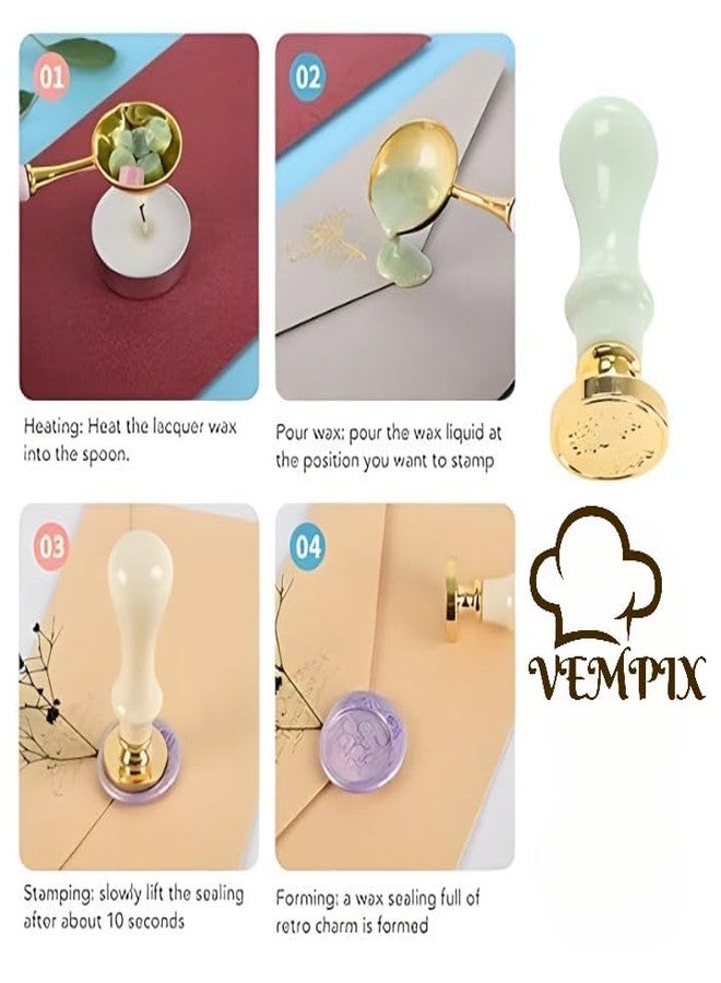 VEMPIX Wax Seal Stamp Kit, Wax Seall Kits, Seal Stamp Kit, Wex Seal Stamp with Sealing (Model Number - 2) - Image 3