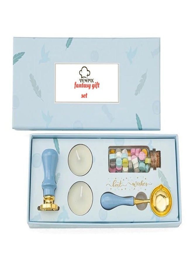 VEMPIX Wax Seal Stamp Kit, Wax Seall Kits, Seal Stamp Kit, Wex Seal Stamp with Sealing (Model Number - 2) - Image 1