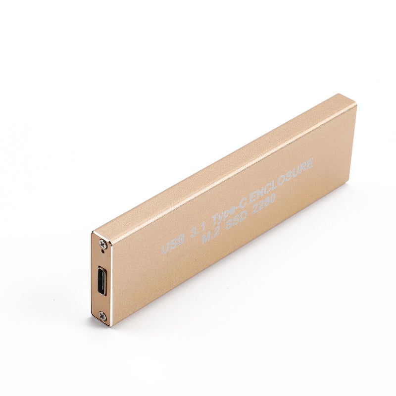 محرك أقراص صلبة بمنفذ SSD من USB 3.1 Type-C إلى NGFF M.2 سعة 128 جيجابايت متعدد الألوان - Image 2