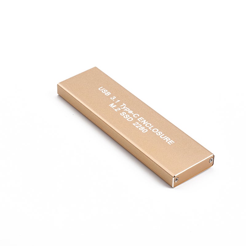 محرك أقراص صلبة بمنفذ SSD من USB 3.1 Type-C إلى NGFF M.2 سعة 128 جيجابايت متعدد الألوان - Image 1