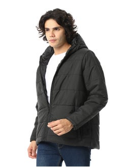 Andora Plain Zipped Hooded Jacket  - Image 2