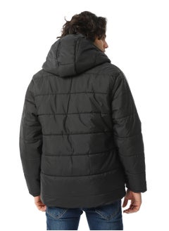 Andora Plain Zipped Hooded Jacket  - Image 3