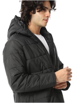 Andora Plain Zipped Hooded Jacket  - Image 4