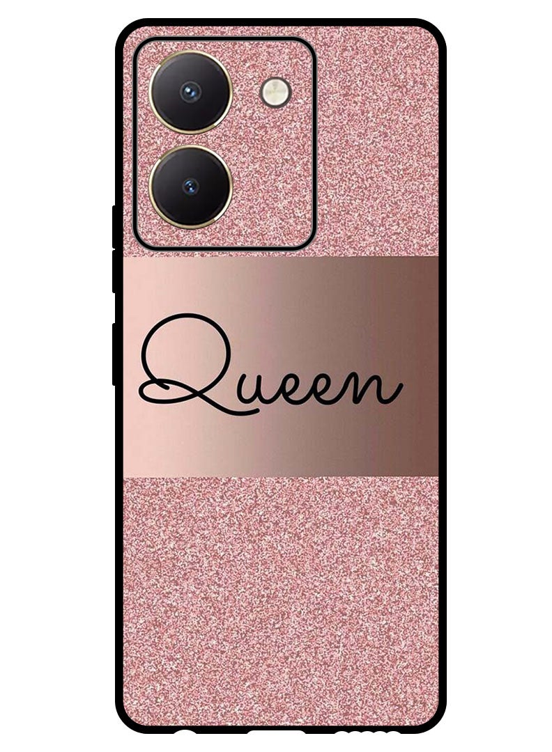Theodor Protective Case Anti Scratch Shock Proof Bumper Cover For Vivo Y77t Queen Glitters - Image 1