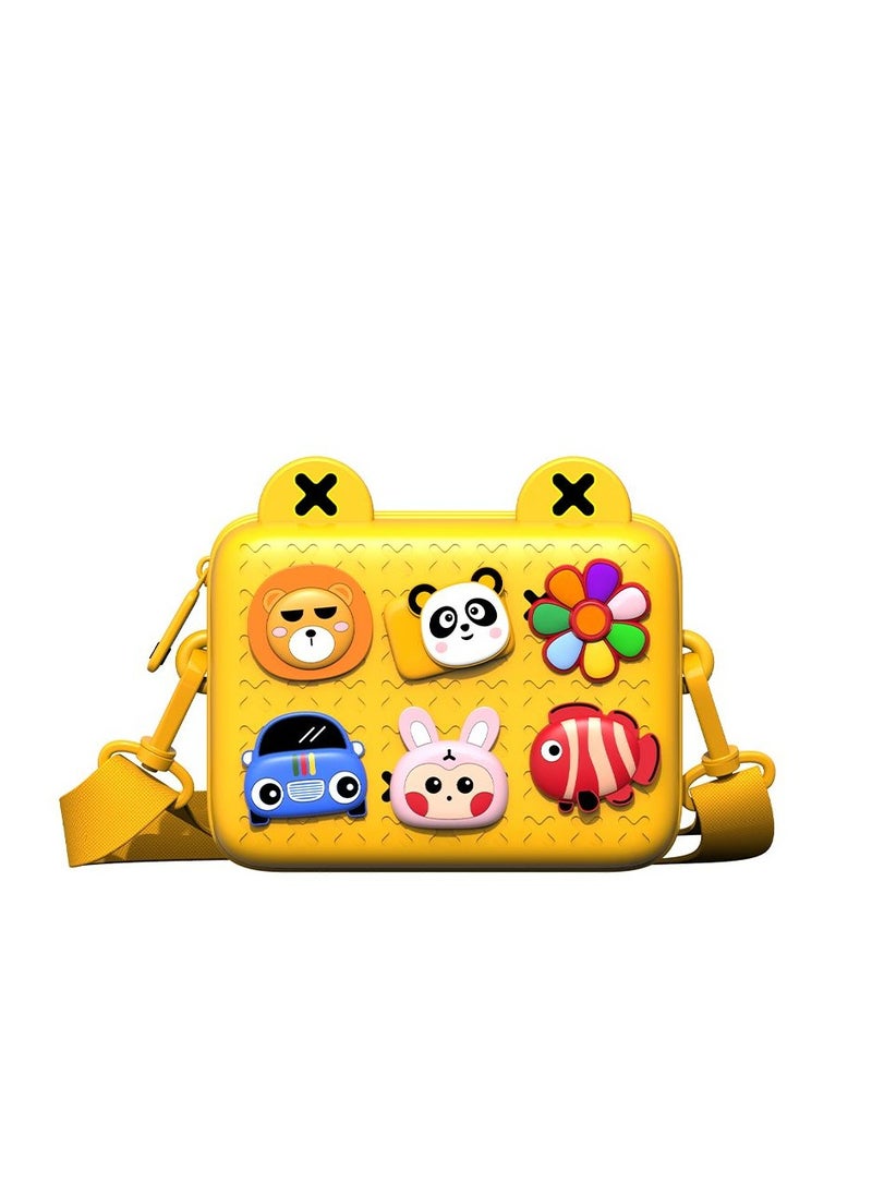 GULFLINK Kids Bags Children Shoulder Bags Girls Purse for Toys Cameras Yellow  - Image 1