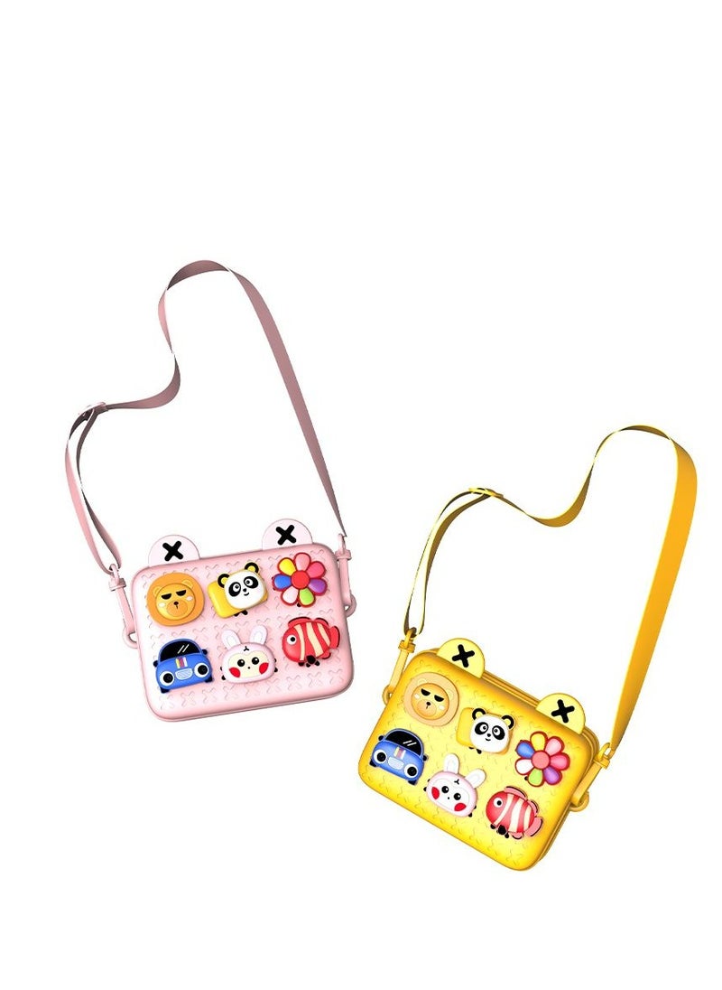 GULFLINK Kids Bags Children Shoulder Bags Girls Purse for Toys Cameras Yellow  - Image 2