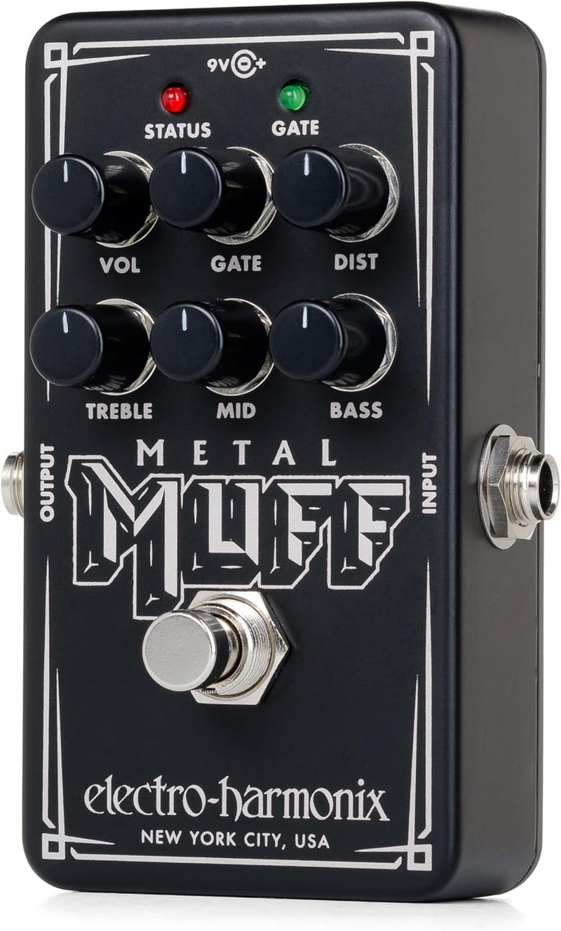 electro-harmonix Nano Metal Muff, Black, NANO METAL MUFF - Electric Guitar Distortion with Noise Gate Pedal - Image 3