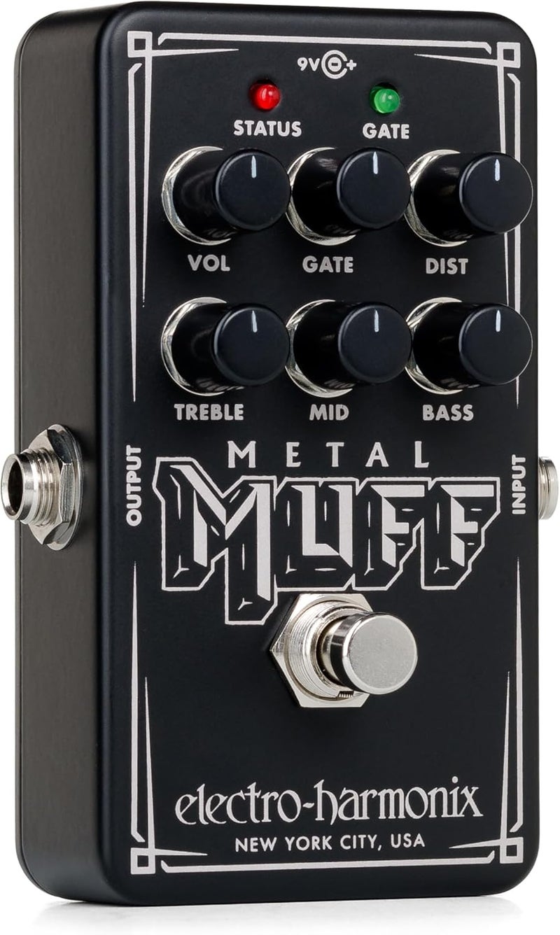 electro-harmonix Nano Metal Muff, Black, NANO METAL MUFF - Electric Guitar Distortion with Noise Gate Pedal - Image 2