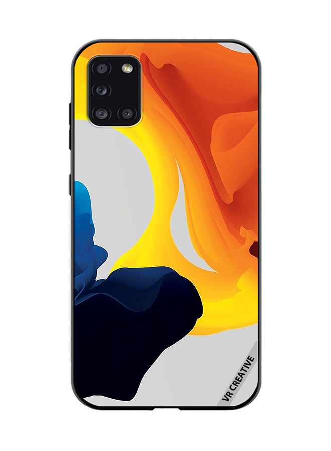 VR CREATIVE Protective Case Cover For Samsung Galaxy A31 Fluid Color Layers Design Multicolour - Image 1