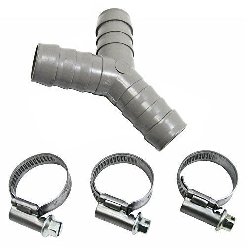 First4Spares Universal Dishwasher Pipe Tube Y Piece Drain Hose Connector And Clips Kit 19Mm - Image 4