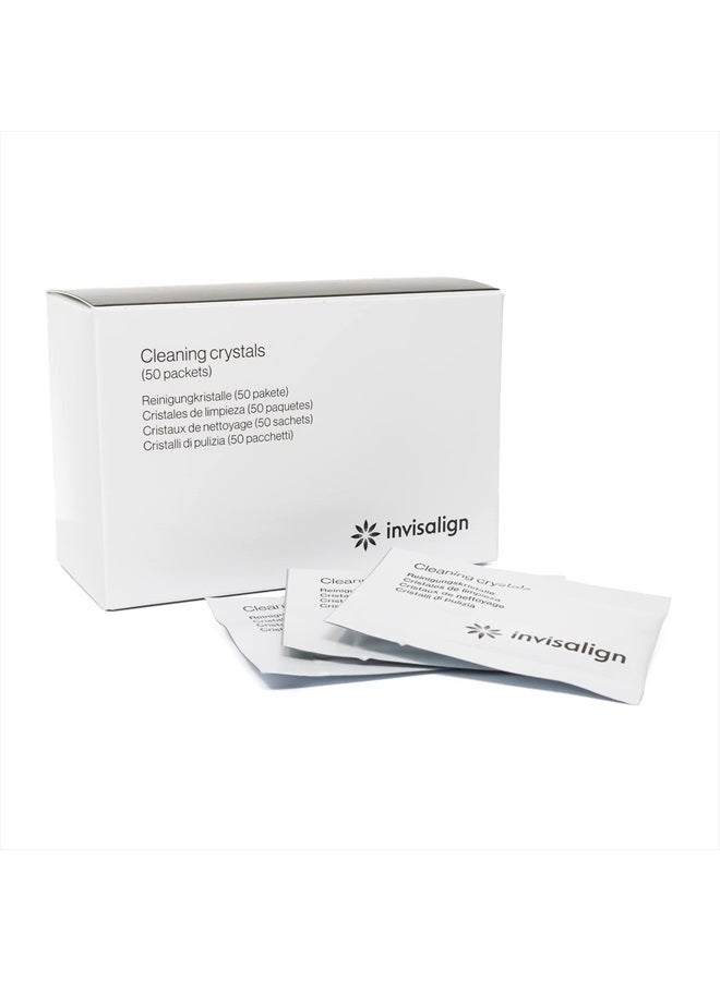 INVISALIGN Cleaning Crystals for Clear Aligners and Retainers, (50 Packets) - Image 1