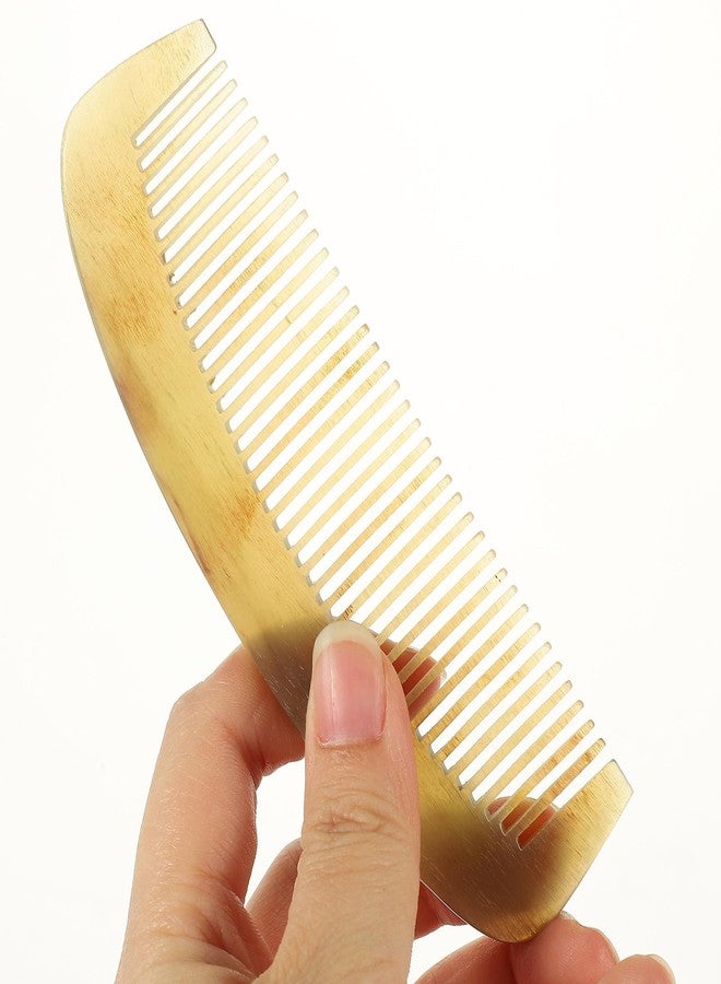 Lurrose Ox Horn Hair Comb Pocket Horn Comb s Hair Beard Detangling Fine Women Teasing s for Women for Loss Man Buffalo Anti-static - Image 3