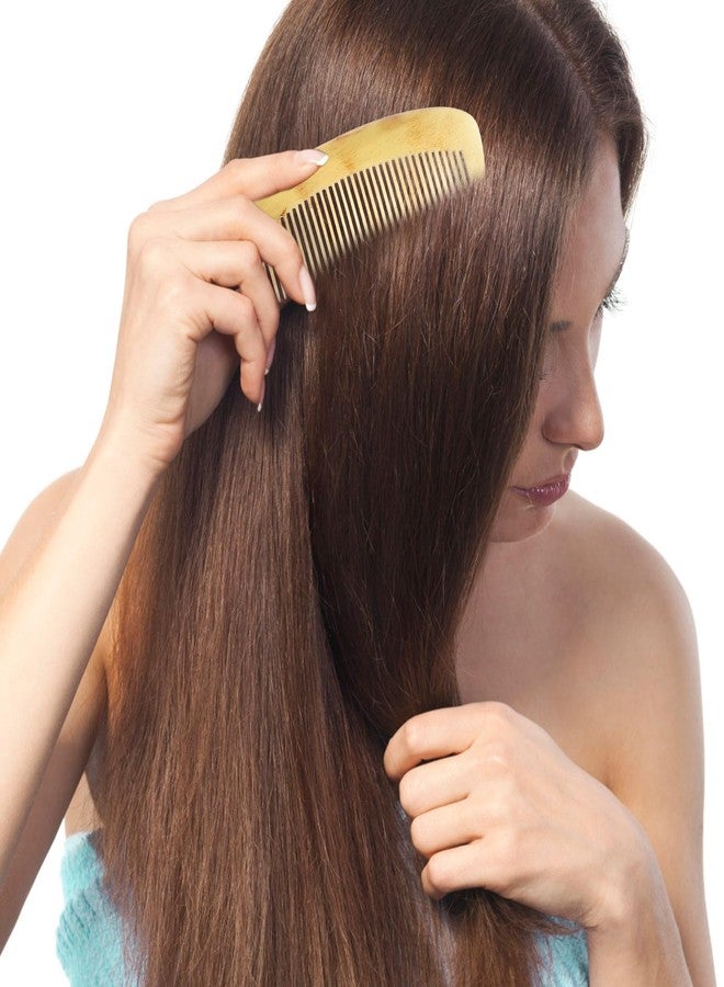Lurrose Ox Horn Hair Comb Pocket Horn Comb s Hair Beard Detangling Fine Women Teasing s for Women for Loss Man Buffalo Anti-static - Image 5