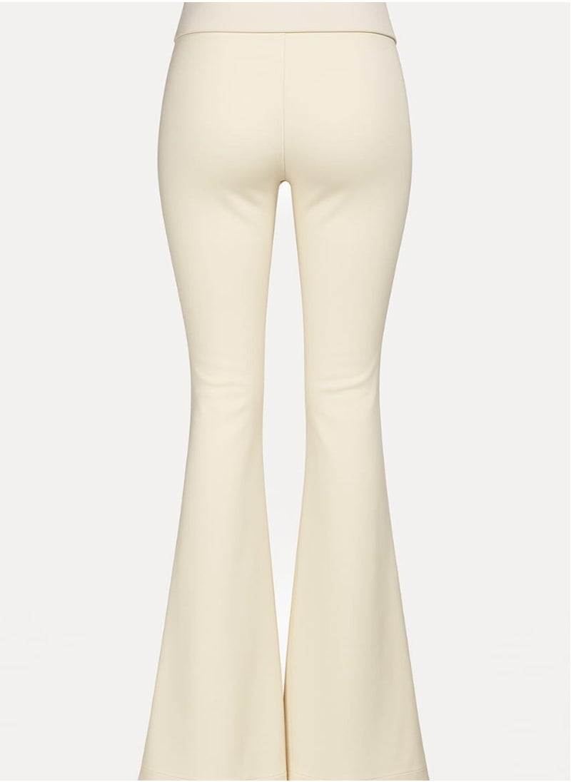 سوفت ستيبس - Flared trousers with fold-over waist L - Image 1