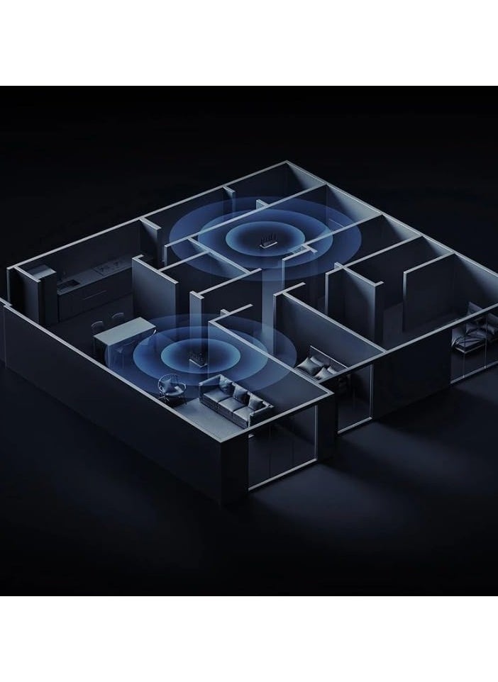 REBENUO - BE7000 Router Advanced WiFi Connectivity New Generation Router Supports Dual-Band Protocol in Tri-Band Mode (Black) New Release - Image 1