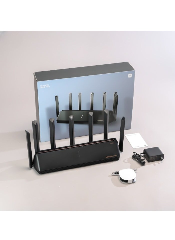 REBENUO - BE7000 Router Advanced WiFi Connectivity New Generation Router Supports Dual-Band Protocol in Tri-Band Mode (Black) New Release - Image 1