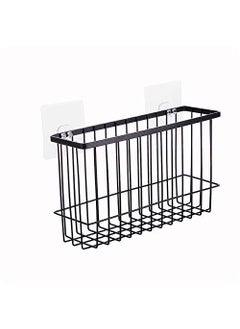 Styxon Styxon Stainless Steel Wall Mounted Self Adhesive Bathroom Self Storage Shampoo Soap Lotions Oil and Liquid Conditioner Holder Bath Wall Hanging Basket Black  - Image 5