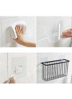 Styxon Styxon Stainless Steel Wall Mounted Self Adhesive Bathroom Self Storage Shampoo Soap Lotions Oil and Liquid Conditioner Holder Bath Wall Hanging Basket Black  - Image 4